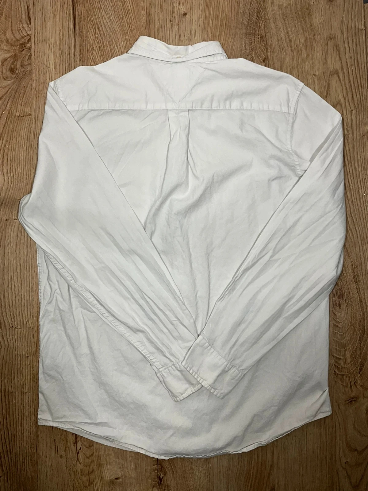 Chemise Tommy Hilfiger Classic Fit M Chic 100% Coton Blanc – photo 9
